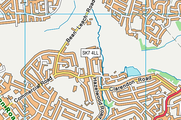 SK7 4LL map - OS VectorMap District (Ordnance Survey)