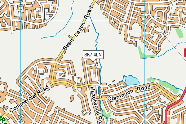 SK7 4LN map - OS VectorMap District (Ordnance Survey)