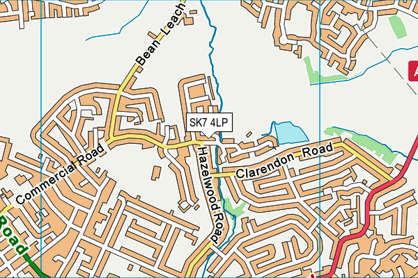 SK7 4LP map - OS VectorMap District (Ordnance Survey)