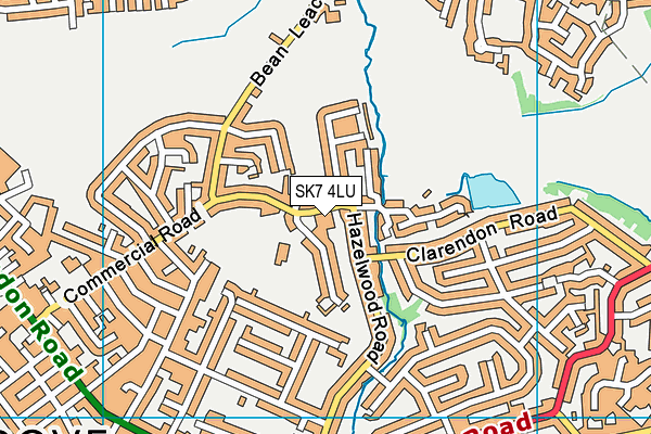 SK7 4LU map - OS VectorMap District (Ordnance Survey)