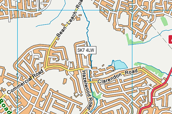 SK7 4LW map - OS VectorMap District (Ordnance Survey)