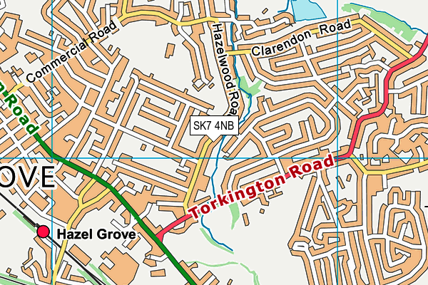 SK7 4NB map - OS VectorMap District (Ordnance Survey)