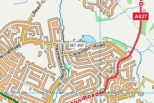SK7 4NT map - OS VectorMap District (Ordnance Survey)