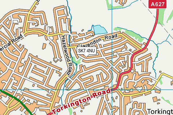 SK7 4NU map - OS VectorMap District (Ordnance Survey)