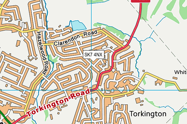 SK7 4NX map - OS VectorMap District (Ordnance Survey)