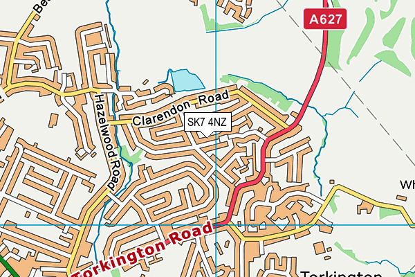 SK7 4NZ map - OS VectorMap District (Ordnance Survey)