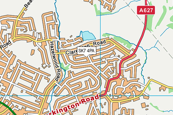 SK7 4PA map - OS VectorMap District (Ordnance Survey)