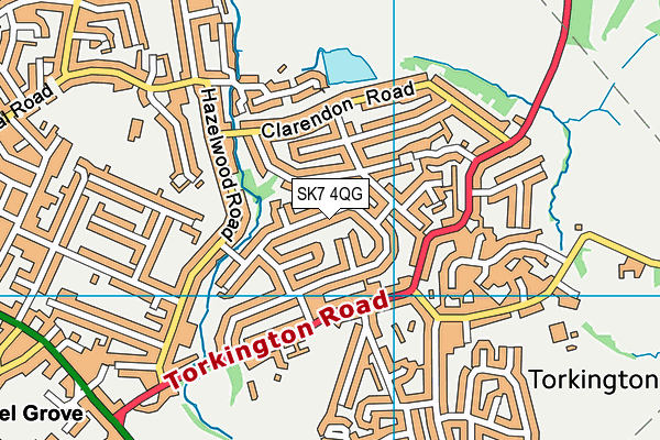 SK7 4QG map - OS VectorMap District (Ordnance Survey)