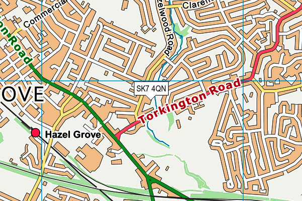 SK7 4QN map - OS VectorMap District (Ordnance Survey)