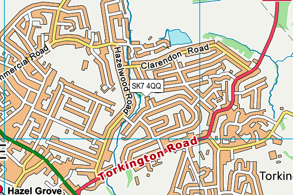 SK7 4QQ map - OS VectorMap District (Ordnance Survey)