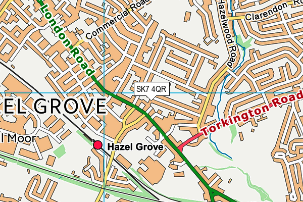 SK7 4QR map - OS VectorMap District (Ordnance Survey)