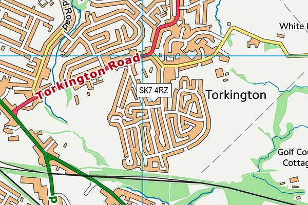 SK7 4RZ map - OS VectorMap District (Ordnance Survey)