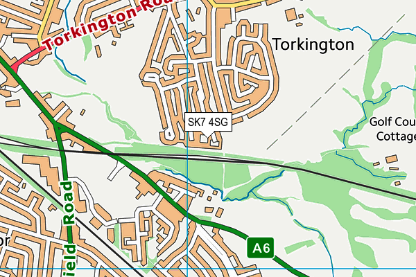 SK7 4SG map - OS VectorMap District (Ordnance Survey)