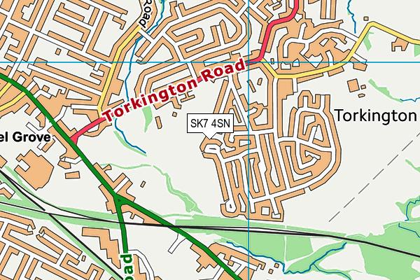 SK7 4SN map - OS VectorMap District (Ordnance Survey)