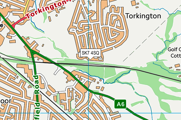 SK7 4SQ map - OS VectorMap District (Ordnance Survey)