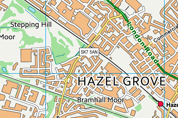 SK7 5AN map - OS VectorMap District (Ordnance Survey)