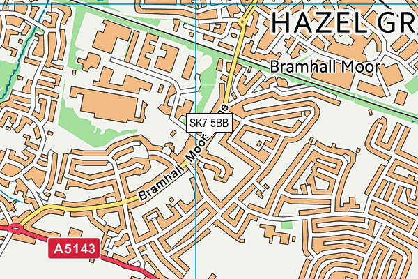 SK7 5BB map - OS VectorMap District (Ordnance Survey)