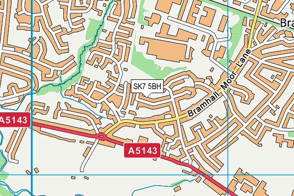 SK7 5BH map - OS VectorMap District (Ordnance Survey)