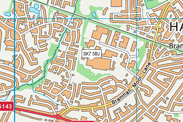 SK7 5BJ map - OS VectorMap District (Ordnance Survey)
