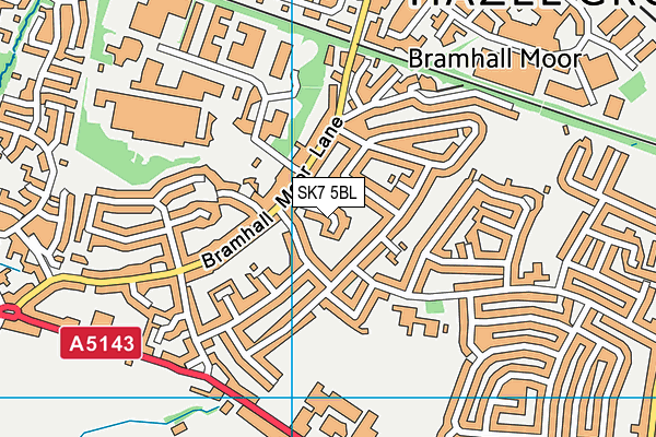 SK7 5BL map - OS VectorMap District (Ordnance Survey)