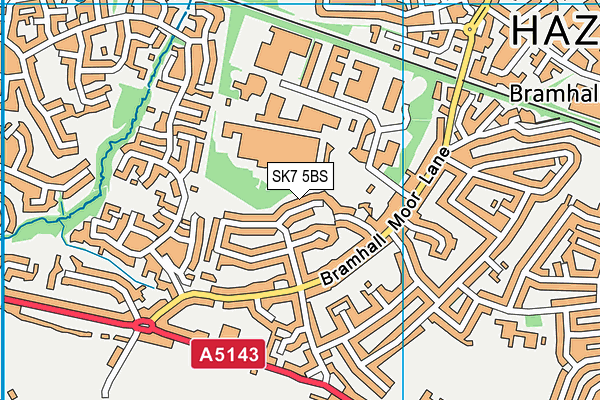 SK7 5BS map - OS VectorMap District (Ordnance Survey)