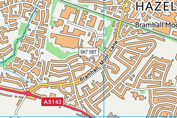 SK7 5BT map - OS VectorMap District (Ordnance Survey)