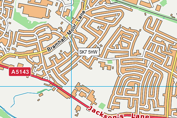 SK7 5HW map - OS VectorMap District (Ordnance Survey)