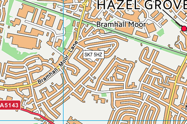 SK7 5HZ map - OS VectorMap District (Ordnance Survey)