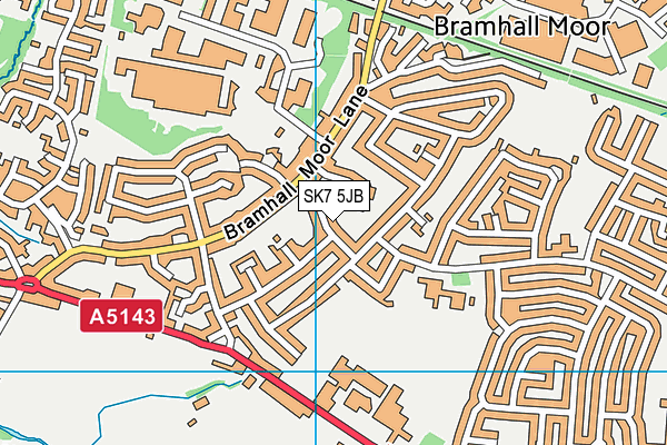 SK7 5JB map - OS VectorMap District (Ordnance Survey)