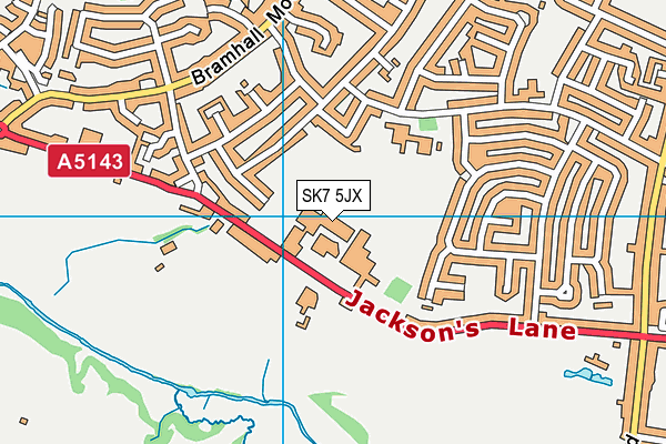 Hazel Grove Sports Centre map (SK7 5JX) - OS VectorMap District (Ordnance Survey)