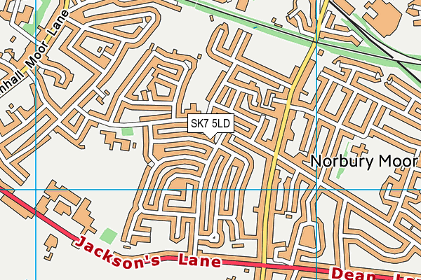 SK7 5LD map - OS VectorMap District (Ordnance Survey)