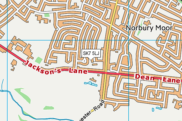 SK7 5LJ map - OS VectorMap District (Ordnance Survey)