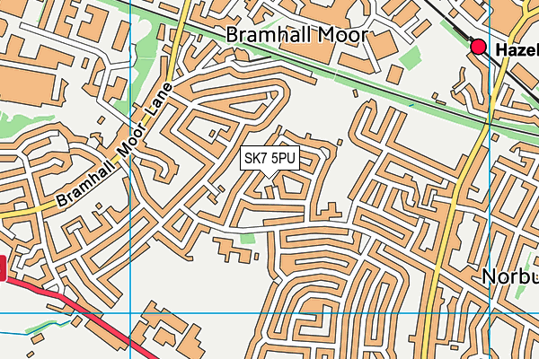 SK7 5PU map - OS VectorMap District (Ordnance Survey)