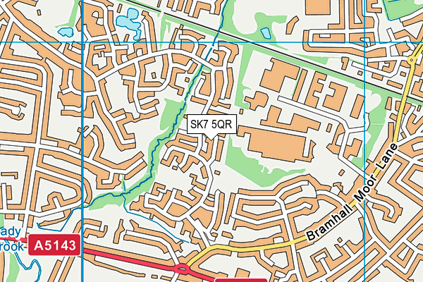 SK7 5QR map - OS VectorMap District (Ordnance Survey)