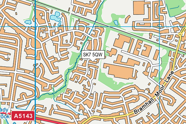 SK7 5QW map - OS VectorMap District (Ordnance Survey)