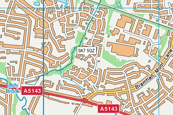 SK7 5QZ map - OS VectorMap District (Ordnance Survey)