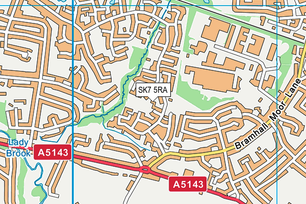 SK7 5RA map - OS VectorMap District (Ordnance Survey)