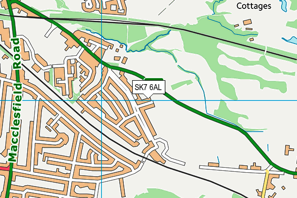 SK7 6AL map - OS VectorMap District (Ordnance Survey)