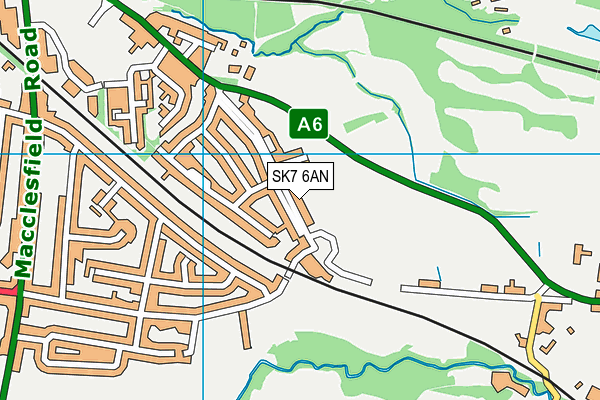 SK7 6AN map - OS VectorMap District (Ordnance Survey)