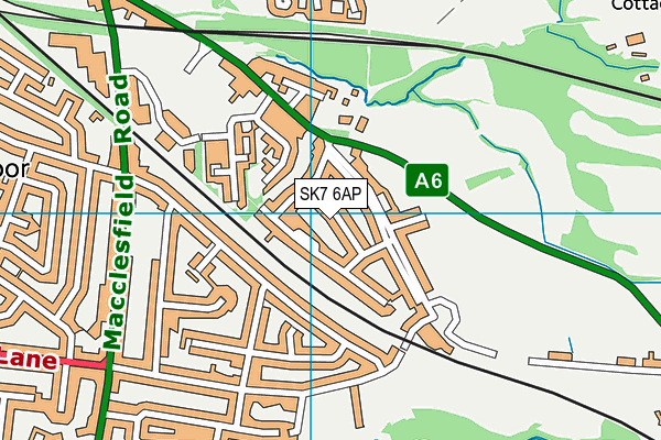 SK7 6AP map - OS VectorMap District (Ordnance Survey)