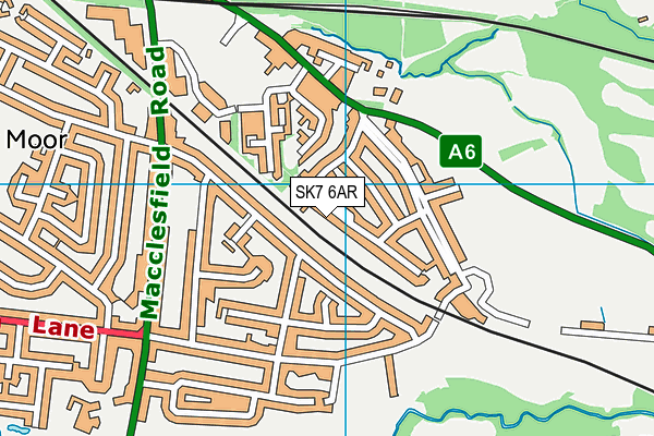 SK7 6AR map - OS VectorMap District (Ordnance Survey)