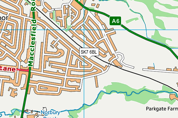 SK7 6BL map - OS VectorMap District (Ordnance Survey)