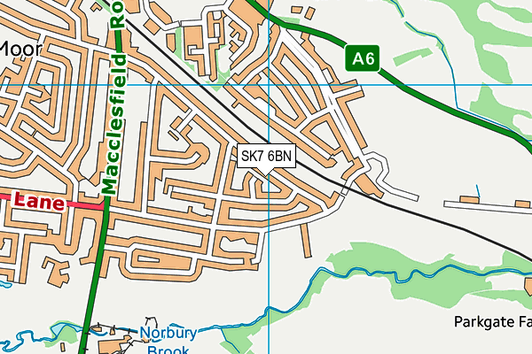 SK7 6BN map - OS VectorMap District (Ordnance Survey)