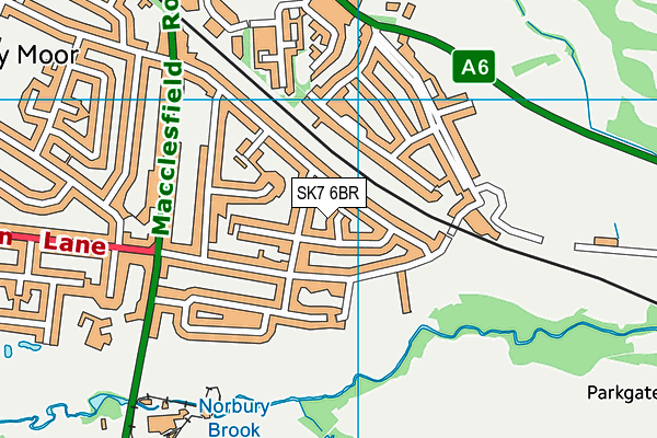 SK7 6BR map - OS VectorMap District (Ordnance Survey)