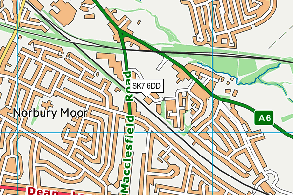 SK7 6DD map - OS VectorMap District (Ordnance Survey)