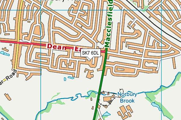 SK7 6DL map - OS VectorMap District (Ordnance Survey)