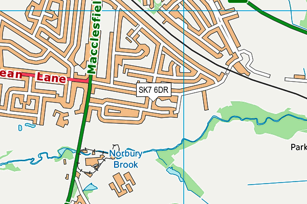 SK7 6DR map - OS VectorMap District (Ordnance Survey)