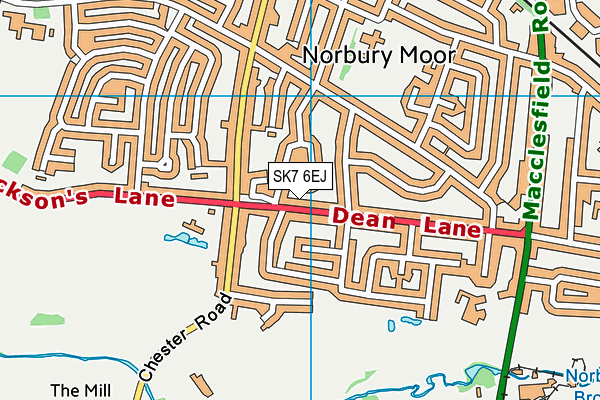 SK7 6EJ map - OS VectorMap District (Ordnance Survey)
