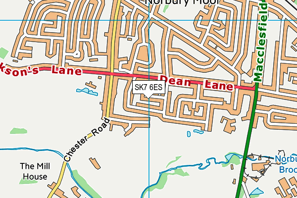 SK7 6ES map - OS VectorMap District (Ordnance Survey)