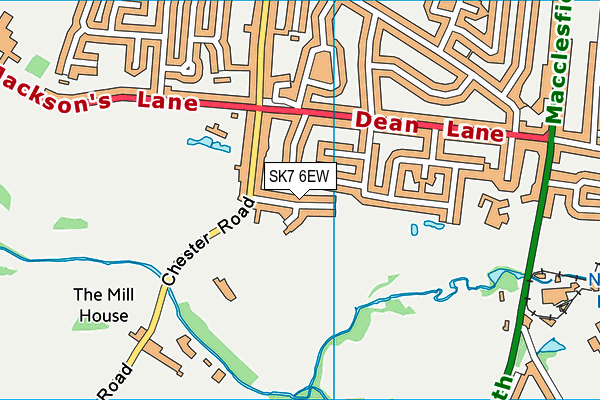 SK7 6EW map - OS VectorMap District (Ordnance Survey)
